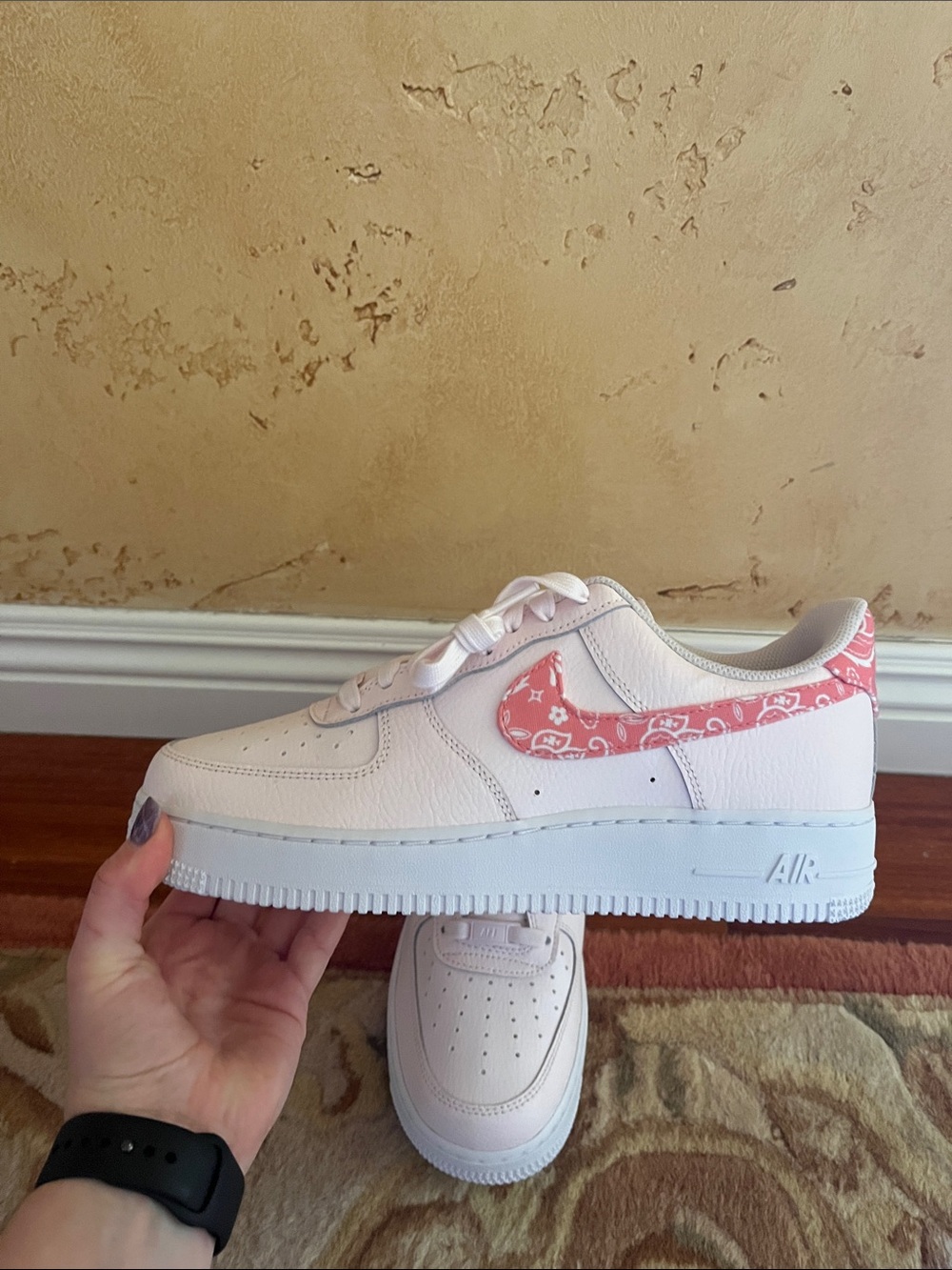 Nike Wmns Air Force 1 '07 'Pearl Pink/Coral Chalk White' Size 9.5 - New in Box - Picture 3 of 7